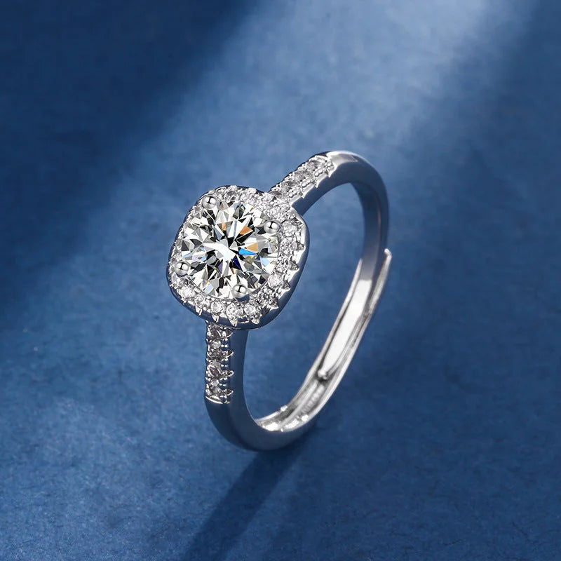 White Gold “Square Aria” Ring