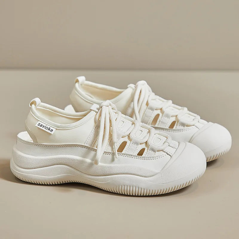Una | Breathable Cut-Out Platform Shoes