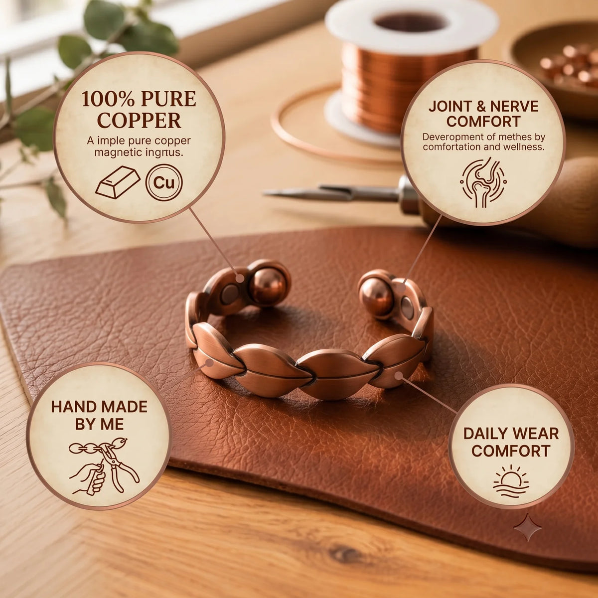 Wreath Copper Ring