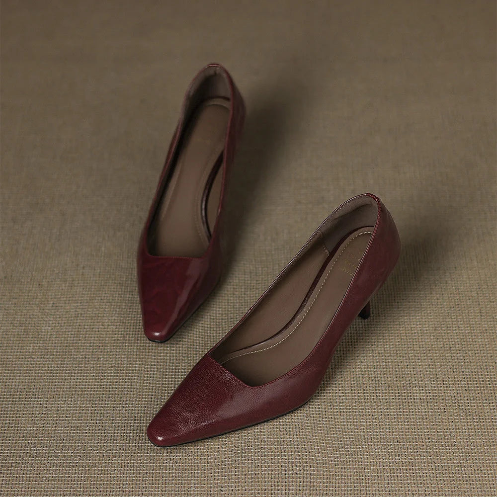 Zala | Genuine Leather Heels