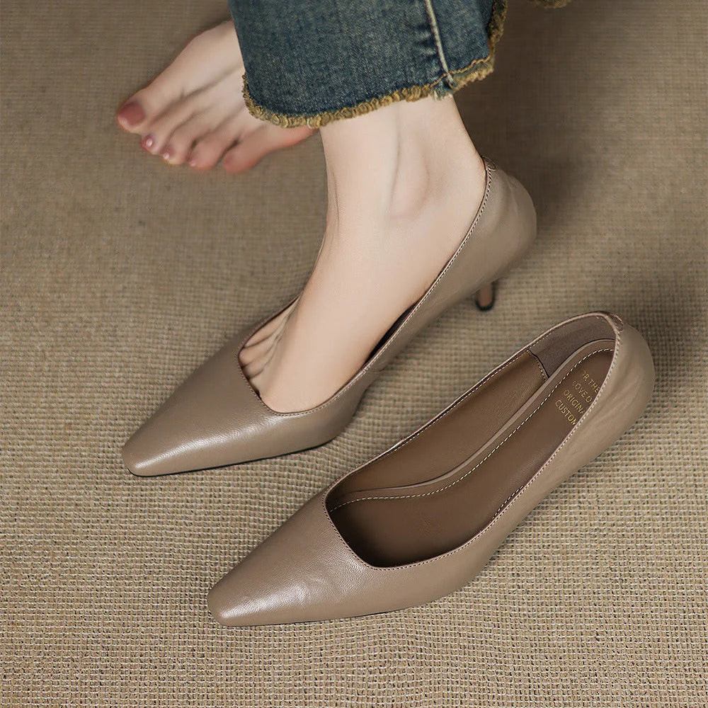 Zala | Genuine Leather Heels