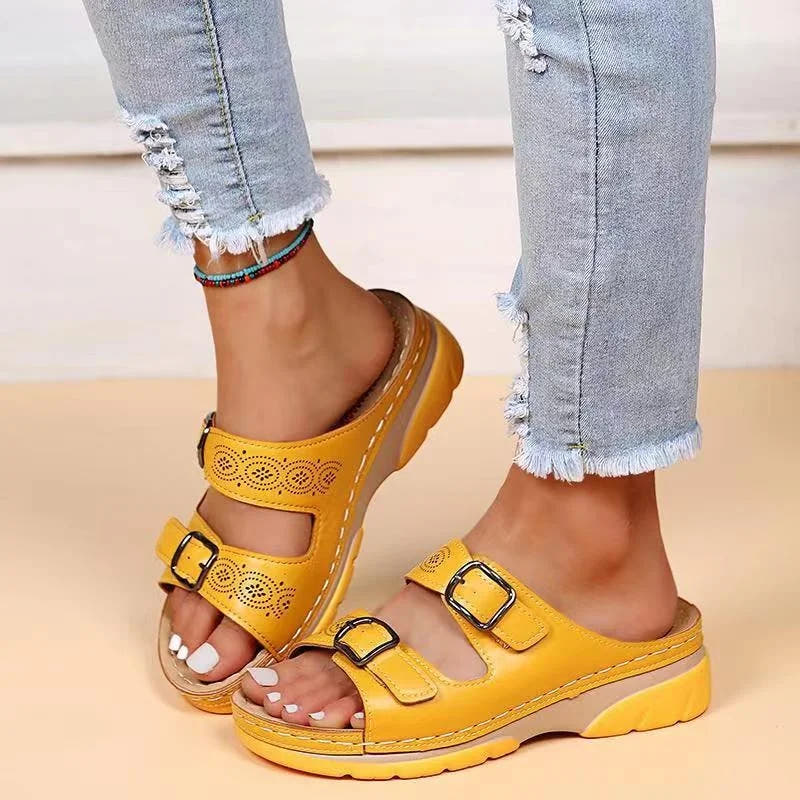 Zelda | Double Buckle Comfort Sandals