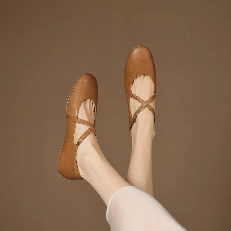 Zeor | Genuine Leather Flats