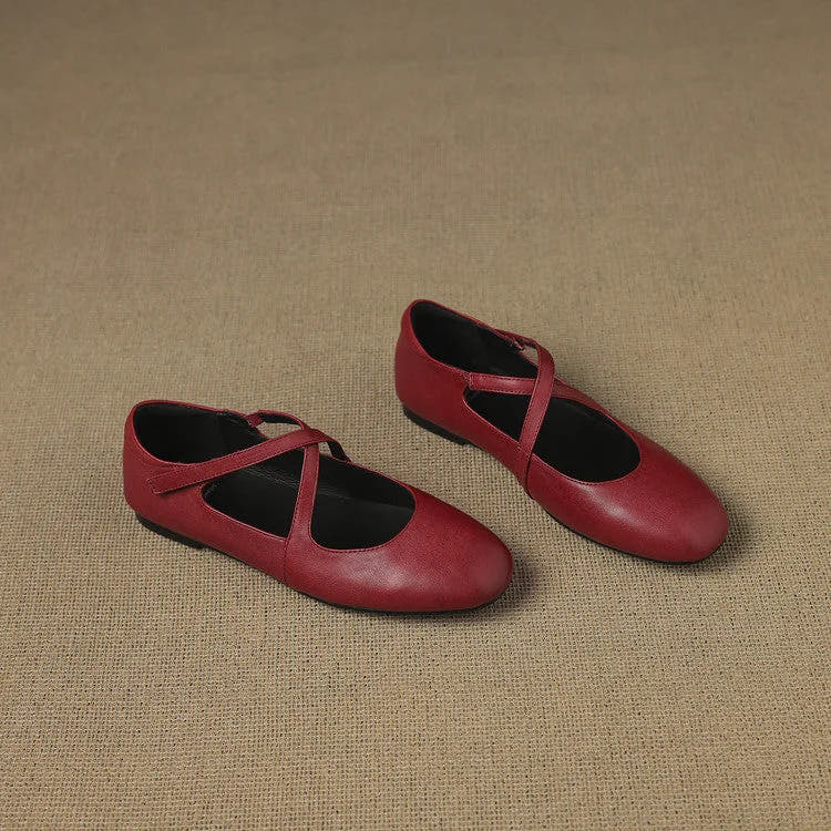 Zeor | Genuine Leather Flats