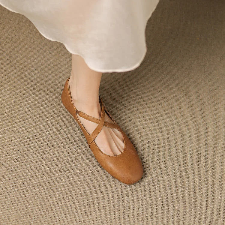 Zeor | Genuine Leather Flats