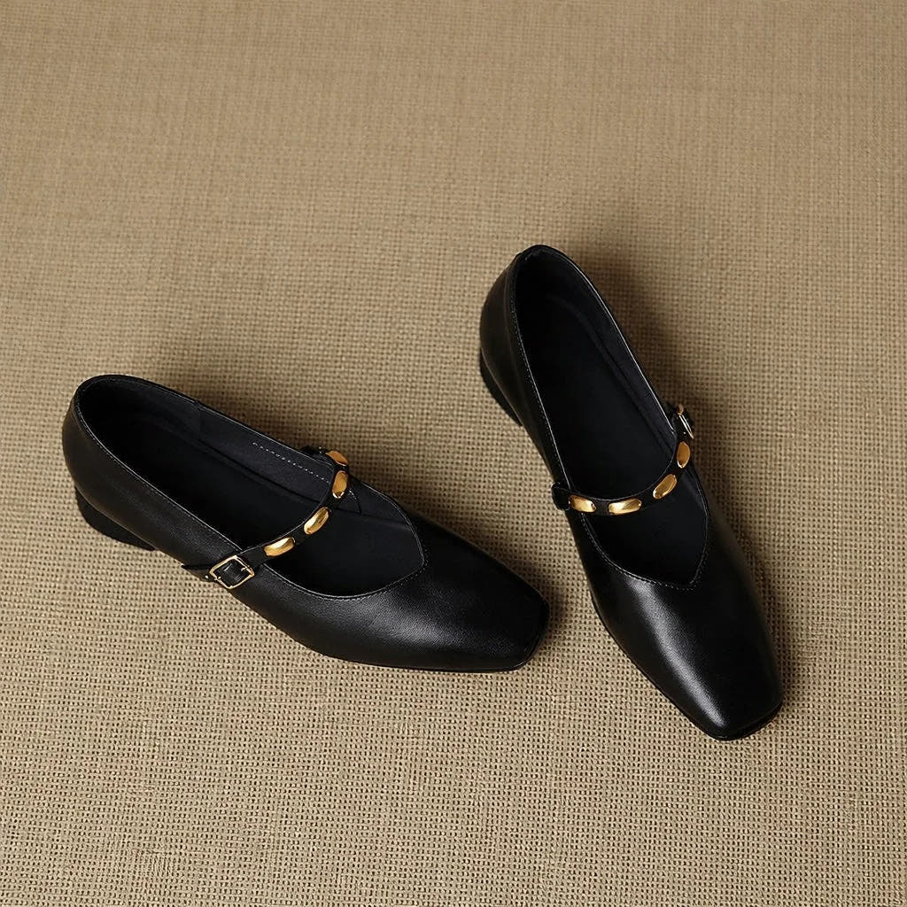 Zyra | Genuine Leather Flats